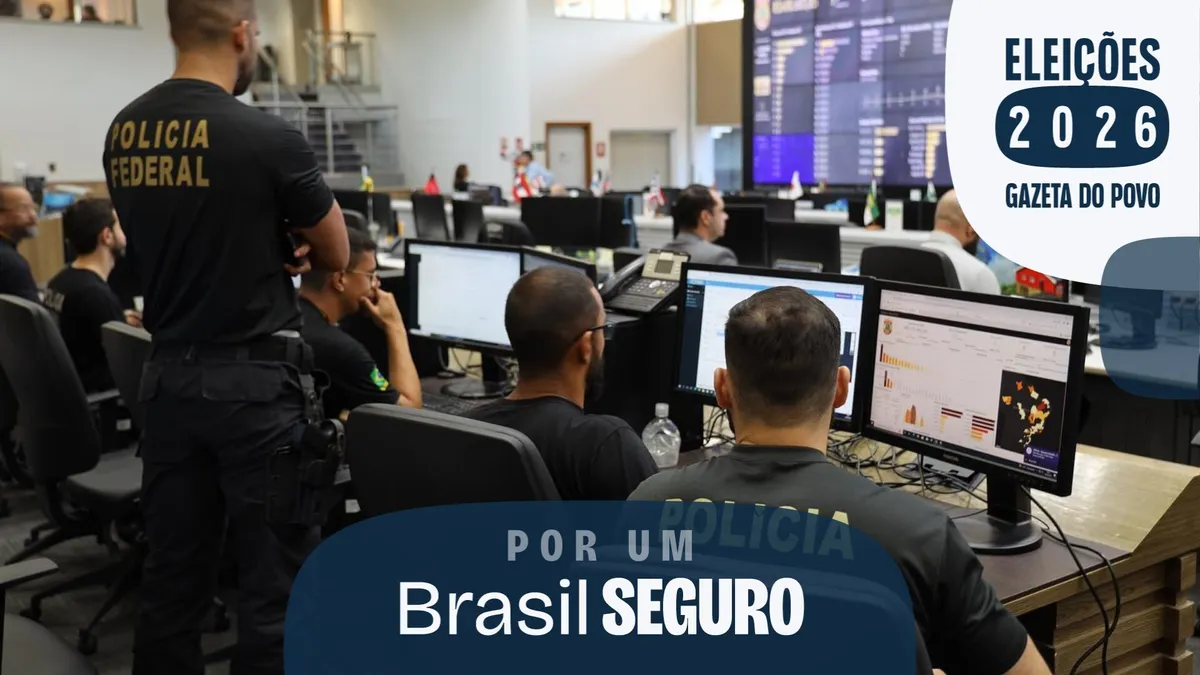 Mão algemada sobre notas de dinheiro e documentos financeiros, simbolizando o combate financeiro ao crime organizado no Brasil.
