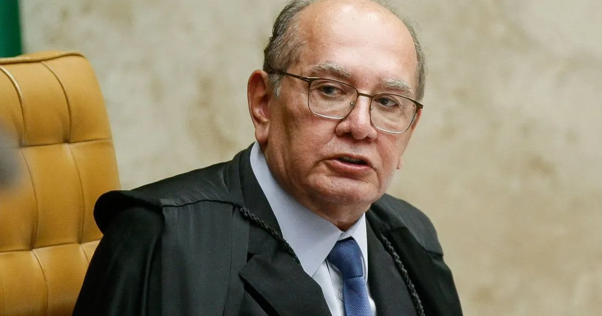 Ministro do STF Gilmar Mendes em coletiva de imprensa